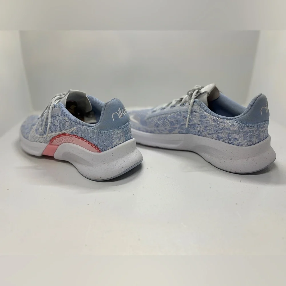 Nike SuperRep Go 3 Flyknit Next Nature Running Shoes Women’s Size 10 Blue Gray P